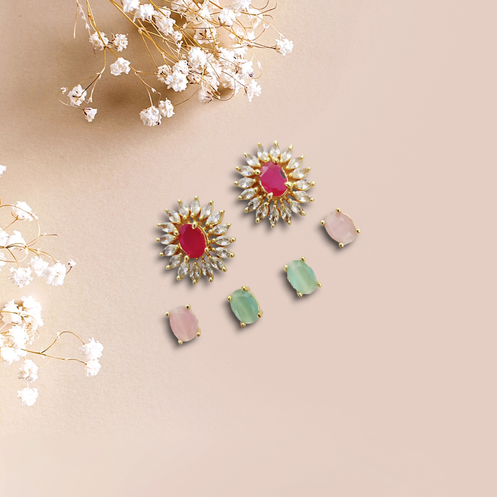 Lively Kaleidoscope Earrings - Opal Touch