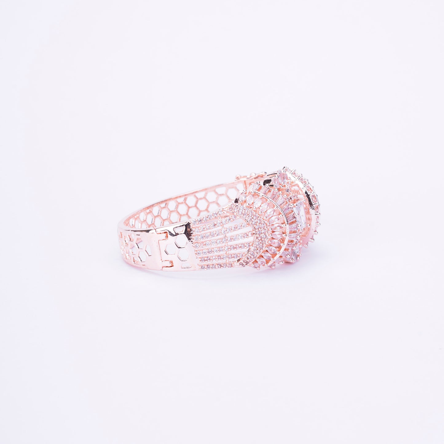 Divine Cubic Zirconia Kada Bracelet - Opal Touch