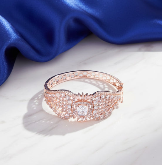 Divine Cubic Zirconia Kada Bracelet