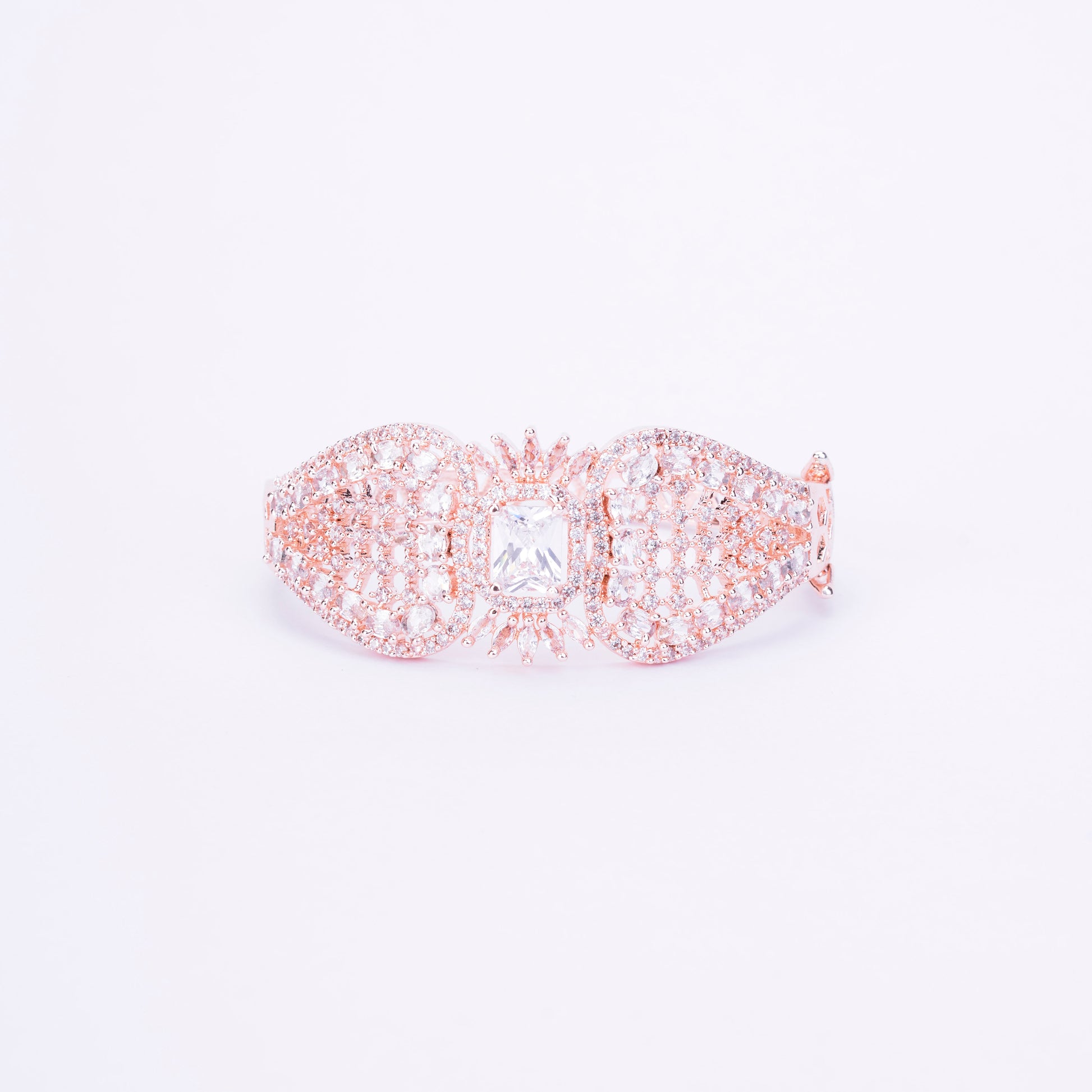 Divine Cubic Zirconia Kada Bracelet - Opal Touch