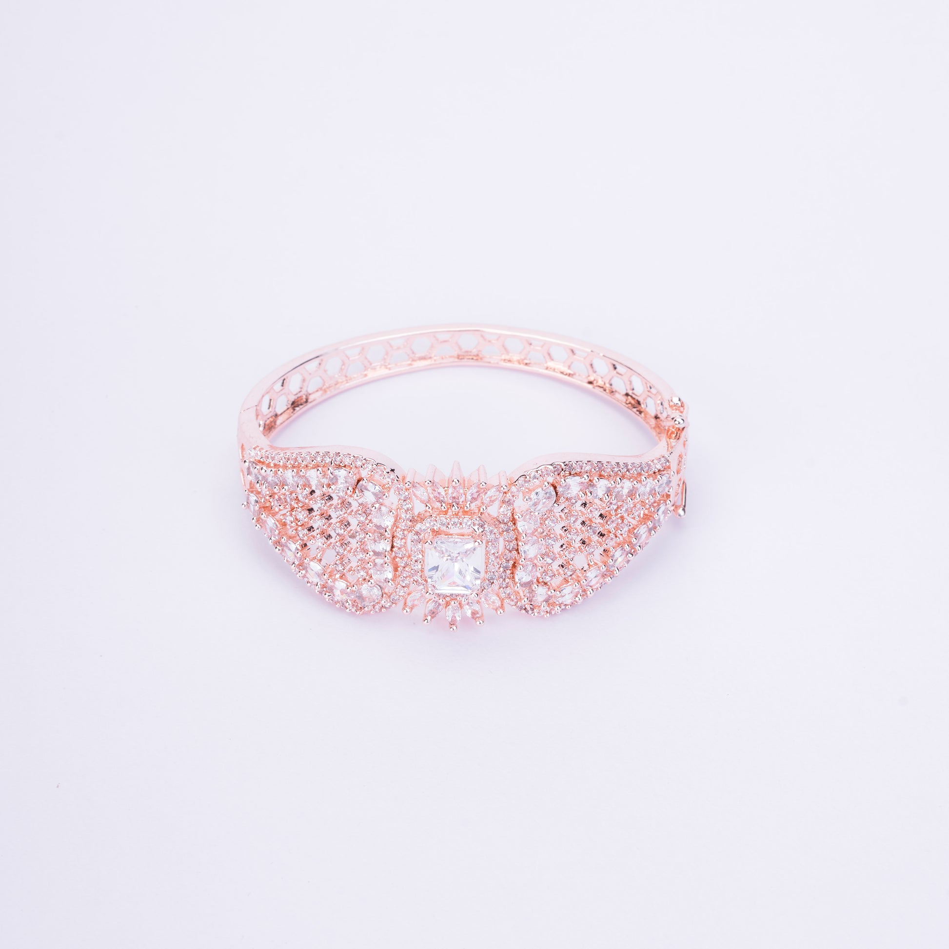 Divine Cubic Zirconia Kada Bracelet - Opal Touch