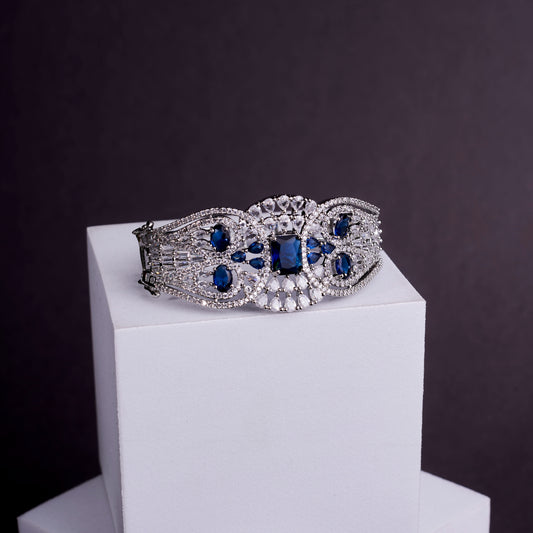 Glimmering Rhodium Plated Bracelet