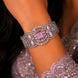 Glimmering Rhodium Plated Bracelet