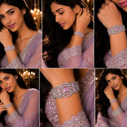 Glimmering Rhodium Plated Bracelet