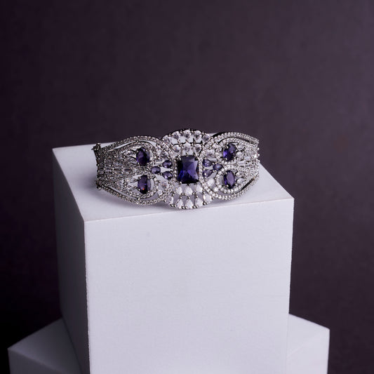 Glimmering Rhodium Plated Bracelet