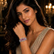 Glimmering Rhodium Plated Bracelet