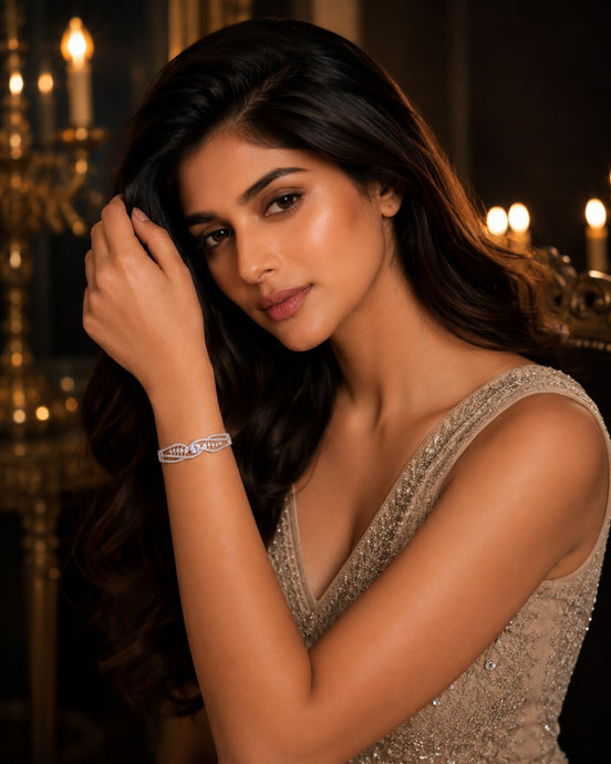 Eternity Spark Rhodium Plated Bracelet