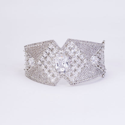 Glacier Grid Rhoidum Plated Bracelet