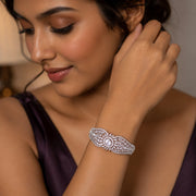 Starlight Weave rhodium Plated Bracelet