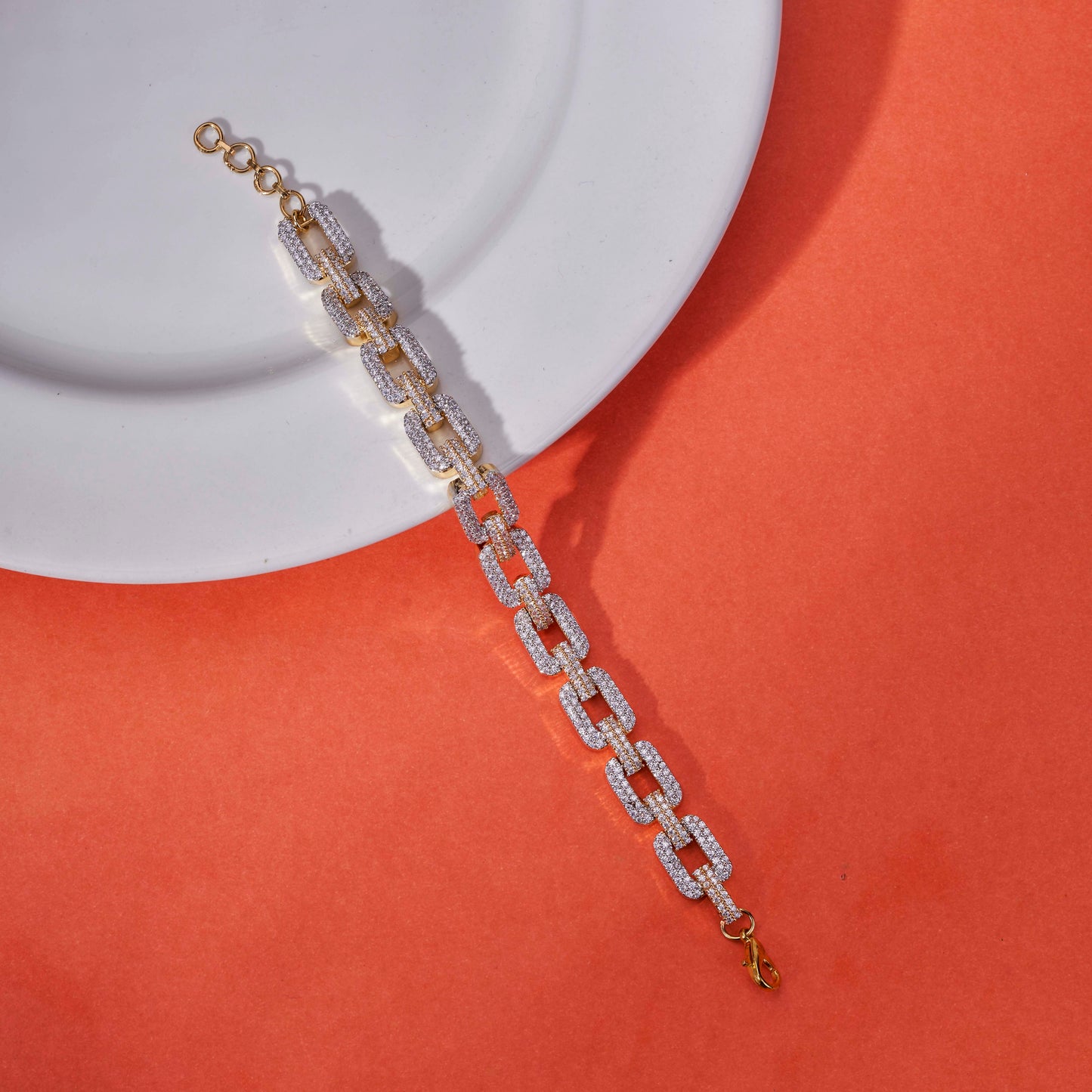 Radiant Hoop Gold Silver Plated Bracelet