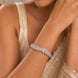 Sparkling Cuff Rhodium Plated AD Bracelet