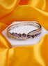 Sparkling Cuff Rhodium Plated AD Bracelet