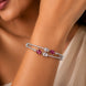 Alluring Cuff Rhodium Plated AD Bracelet