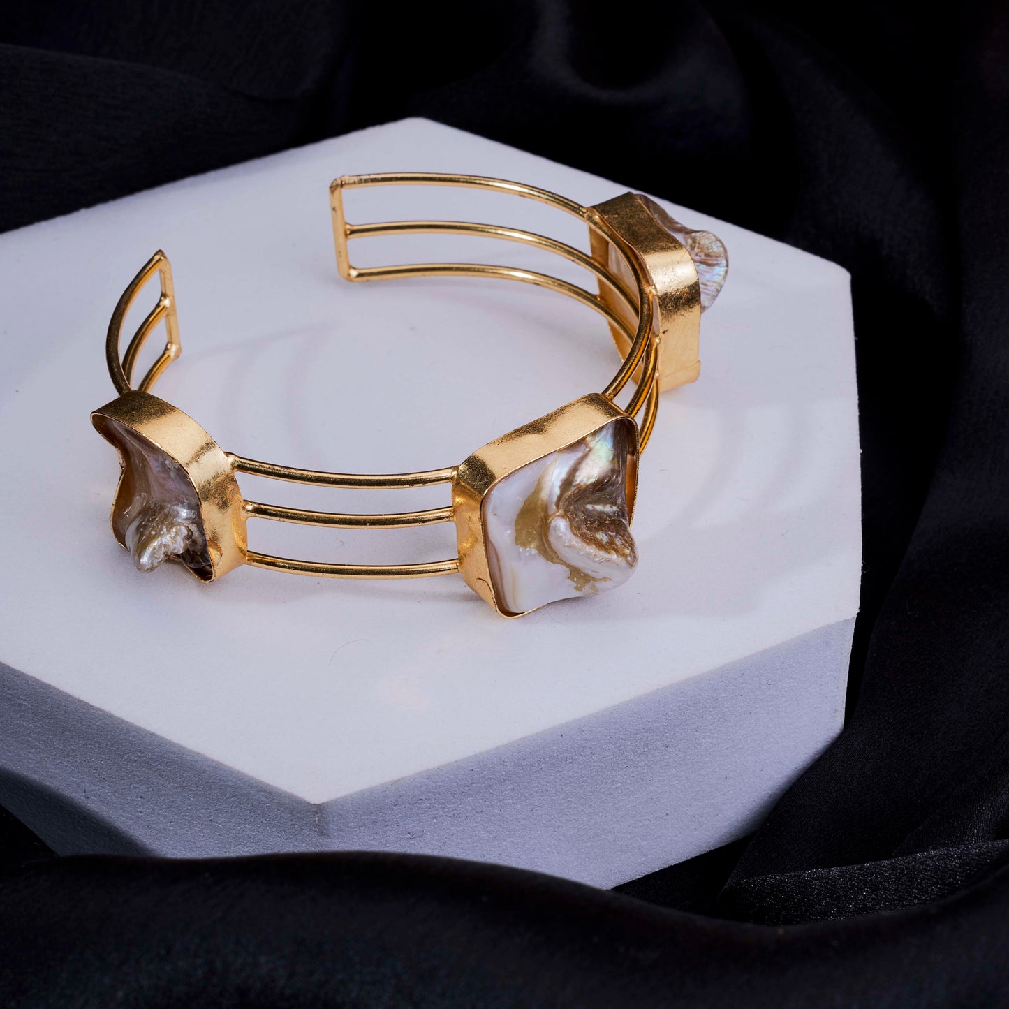 Square Loop Gold Plated Bracelet