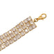 Gold & Silver Plated Multi-Row Cubic Zirconia Tennis Pattern Bracelet