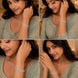 Three Layered Tennis Rhodium Plated Bracelet