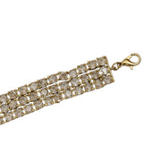 Three Layered Tennis Mehendi Plated Bracelet