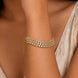 Three Layered Tennis Mehendi Plated Bracelet