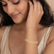 Three Layered Tennis Gold Plated Bracelet