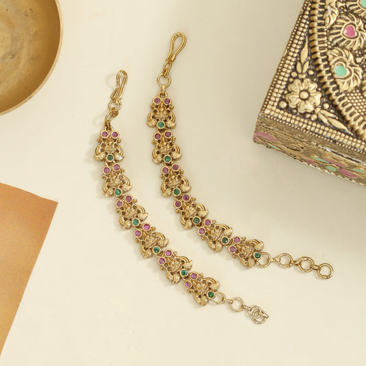 Devotional Laxmi Enchanted Mehendi Plated Matil