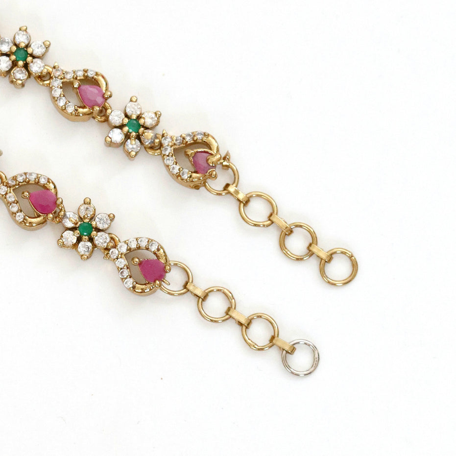 Floral Enchannted Mehendi Plated Matil