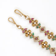 Floral Leaflet Mehendi Plated Matil