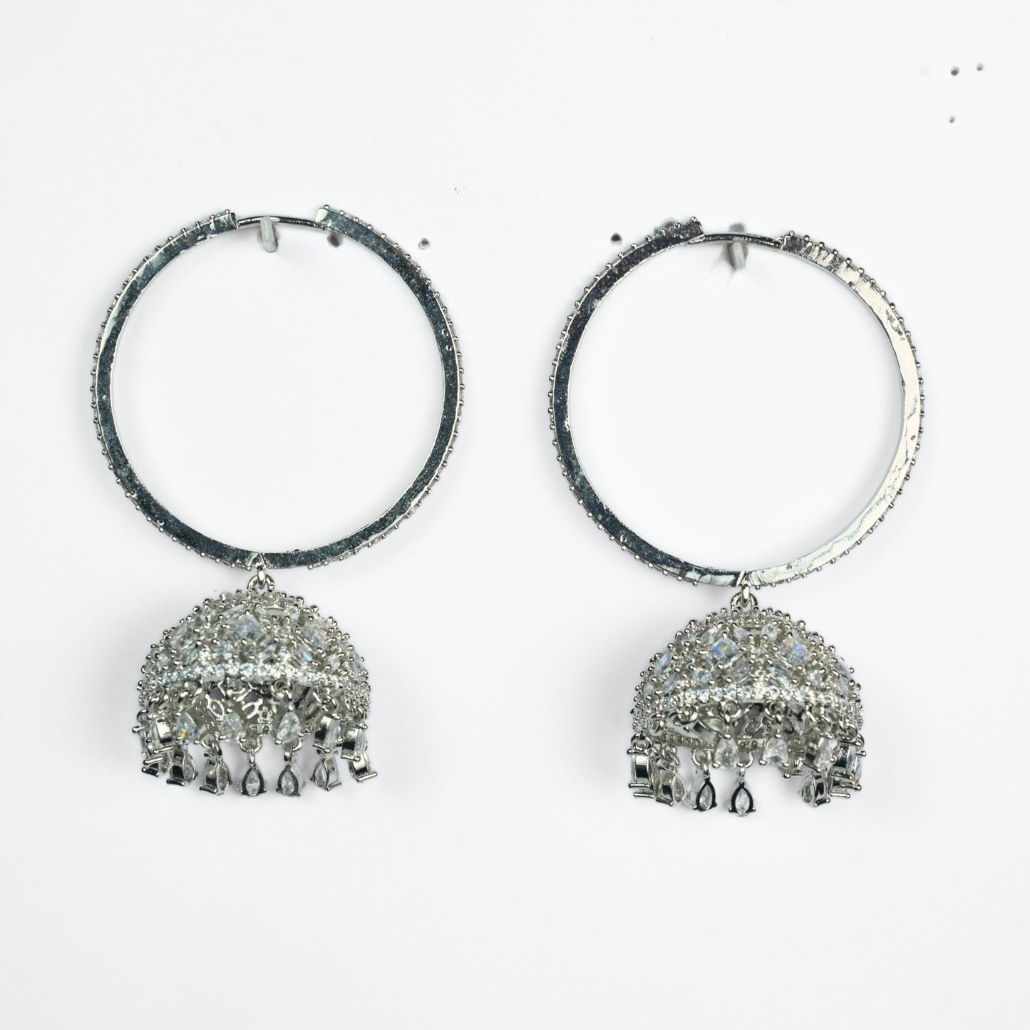 Radiant White Jhumka