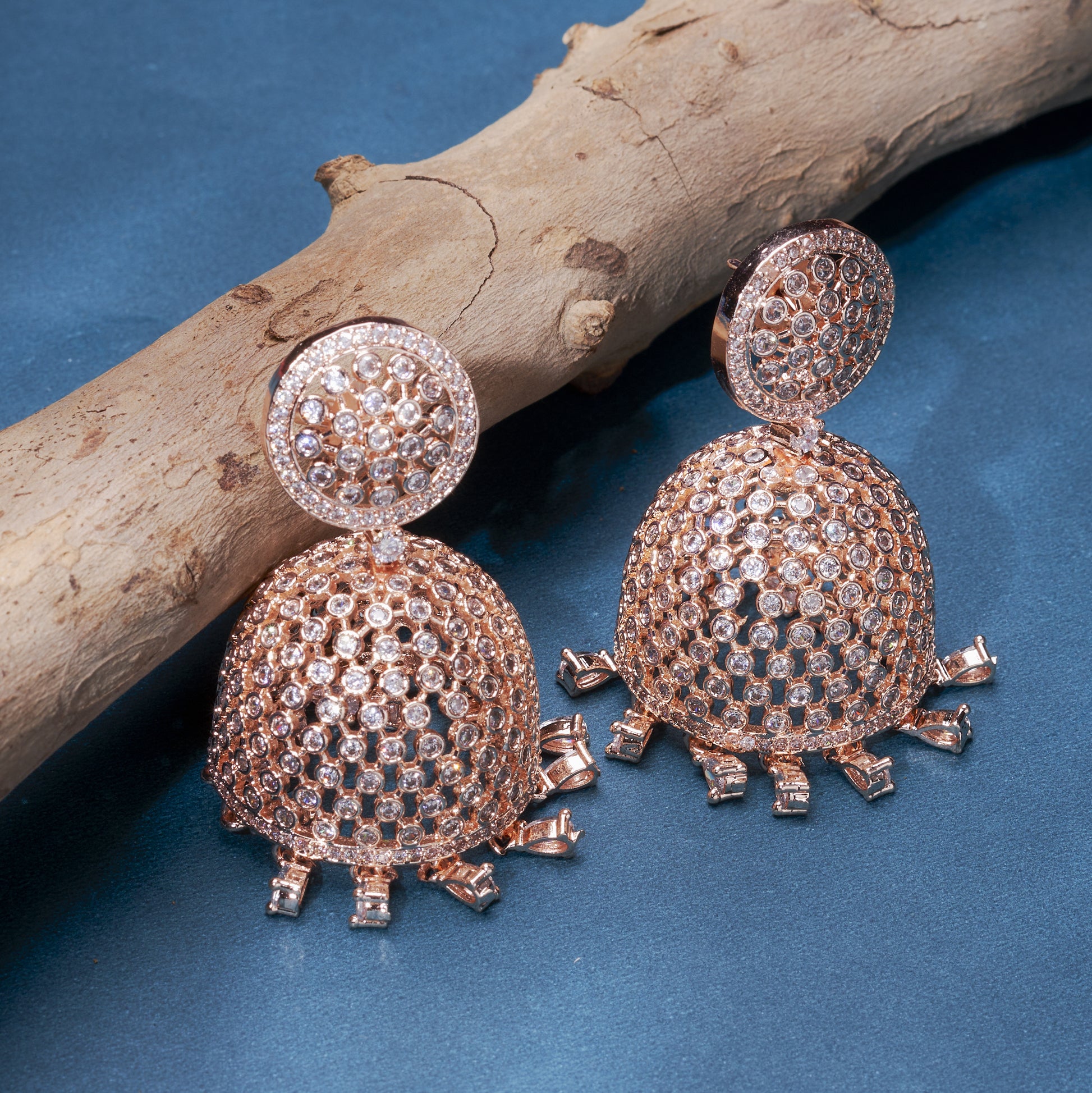 Rose Gold Bliss Jhumka