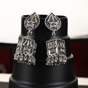 Oxidized Trishul Jhumkas