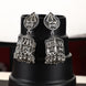Oxidized Trishul Jhumkas