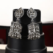 Oxidized Trishul Jhumkas