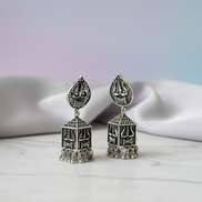 Oxidized Trishul Jhumkas