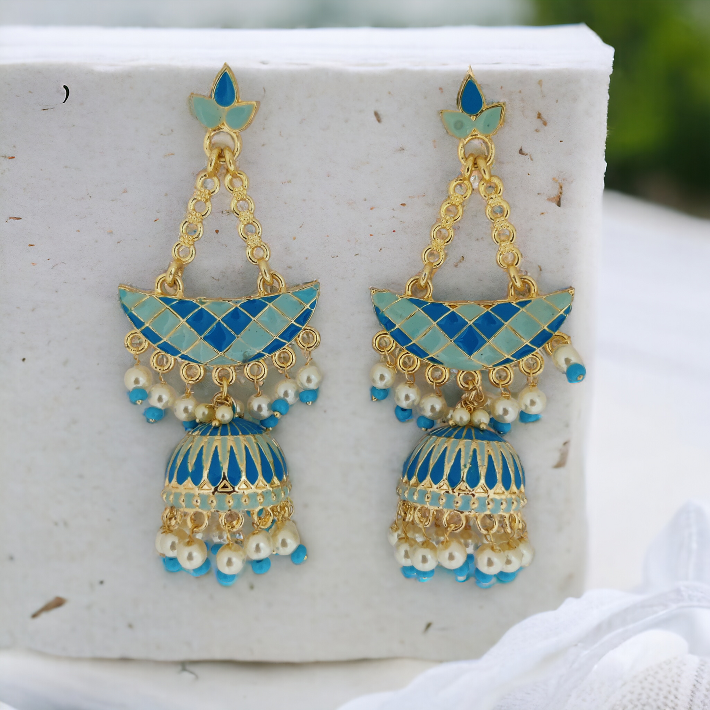 Radiant Rainbow Bliss Jhumkas