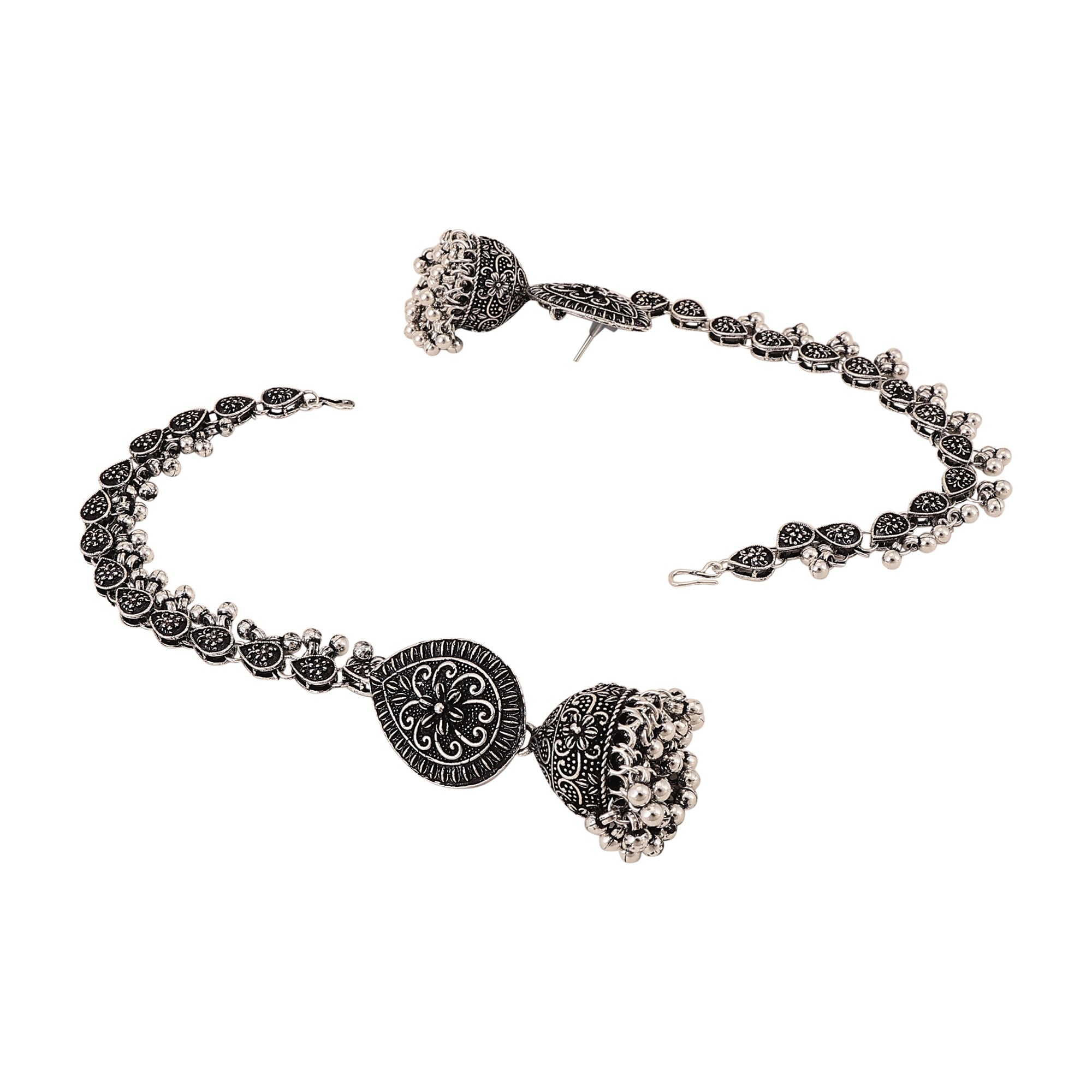 Traditional Oxidized Jhumka Combo