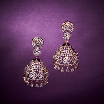 Ivory Elegance Jhumka - Opal Touch