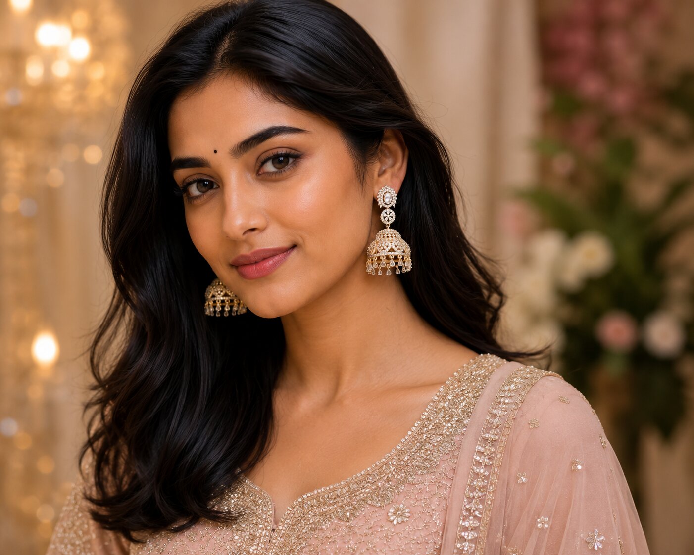 Pearl Glow Jhumka