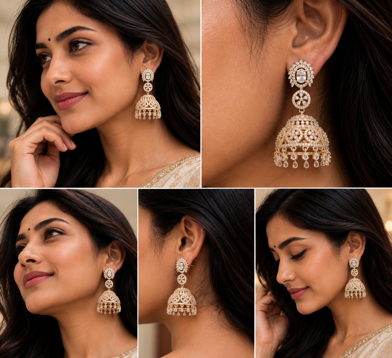 Pearl Glow Jhumka