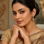 Mystic Grace Golden Jhumkas