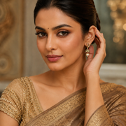 Mystic Grace Golden Jhumkas
