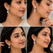 Celestial Charm Rhodium Jhumkas