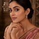 Small White Rose Gold Jhumka