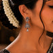 Small White Black Plated Jhumka