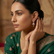 Unique Small White Rose Gold Jhumka