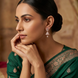 Unique Small White Rose Gold Jhumka