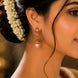 Beautiful 2 Layered Red Gold Plated Jhumka
