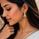 Gold Plated American Diamond Dancing Girl Earrings