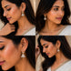 Gold Plated American Diamond Dancing Girl Earrings