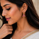 Gold Plated American Diamond Dancing Girl Earrings