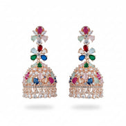 Celestial Rose Gold Jhumka