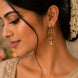 Padma Baali Matte Black Plated Jhumka